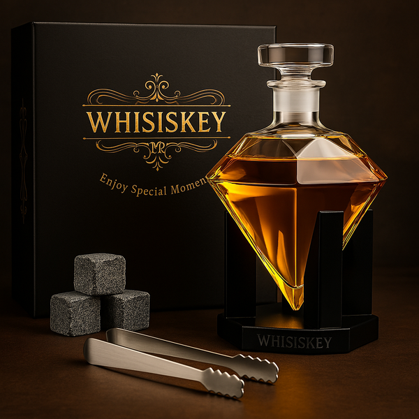 Diamond Brilliance Whiskey Decanter Set - 19th Hole Style